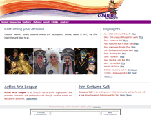 Tablet Screenshot of costumenetwork.com